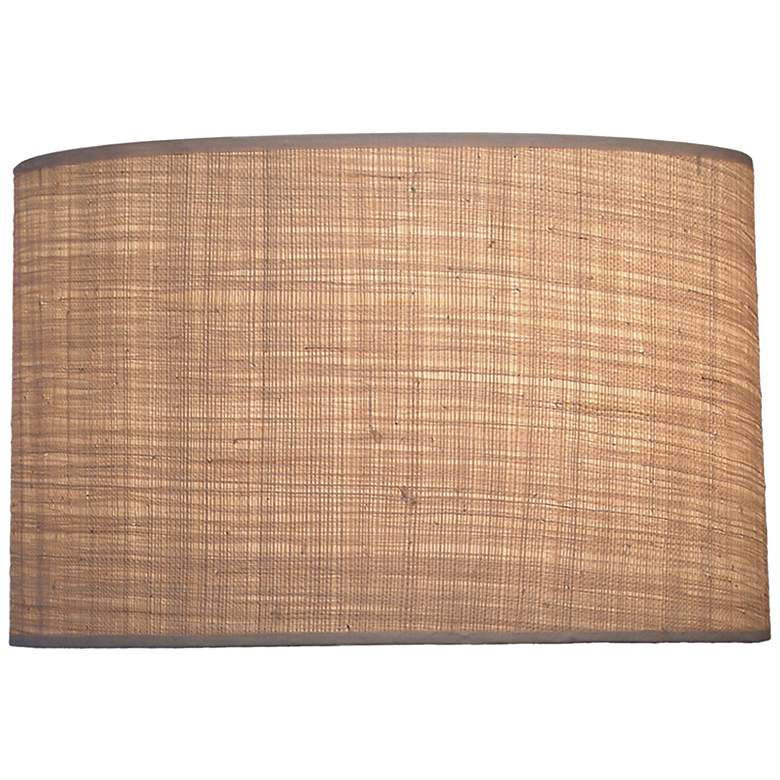 Image 1 Stiffel Natural Raffia Drum Lamp Shade 15x15x10 (Spider)