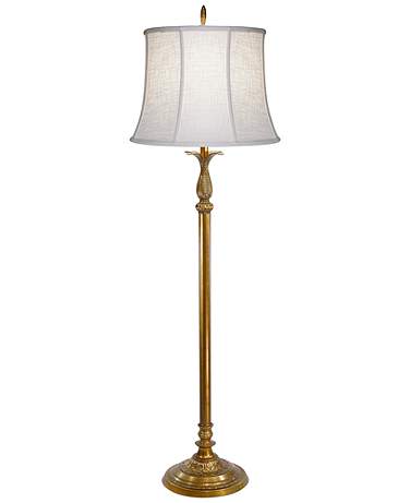 Stiffel New Haven 60" Classic Polished Honey Brass Metal Floor Lamp