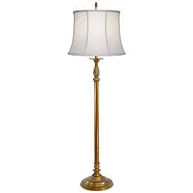 Image1 of Stiffel New Haven 60" Classic Polished Honey Brass Metal Floor Lamp