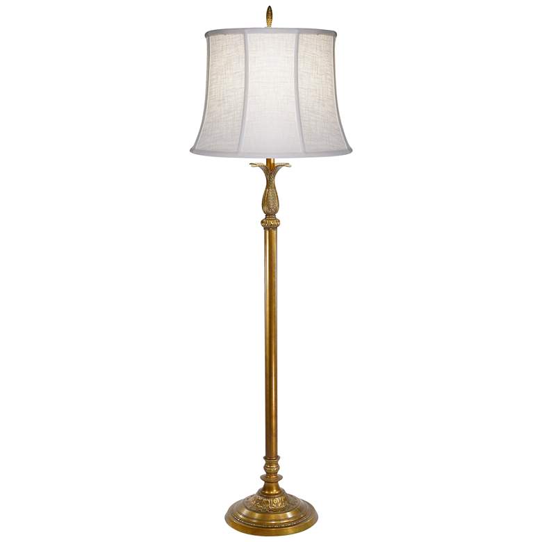 Image 1 Stiffel New Haven 60 inch Classic Polished Honey Brass Metal Floor Lamp