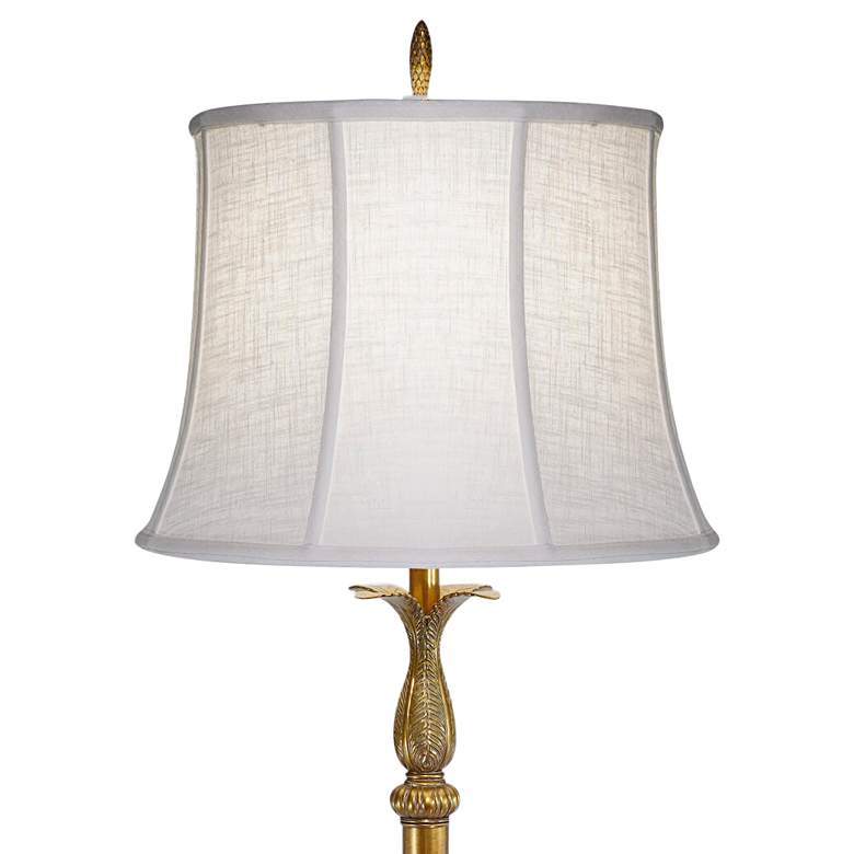 Image 2 Stiffel New Haven 60" Classic Polished Honey Brass Metal Floor Lamp more views