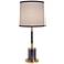 Stiffel Niall Matte Black and Polished Gold Metal Table Lamp