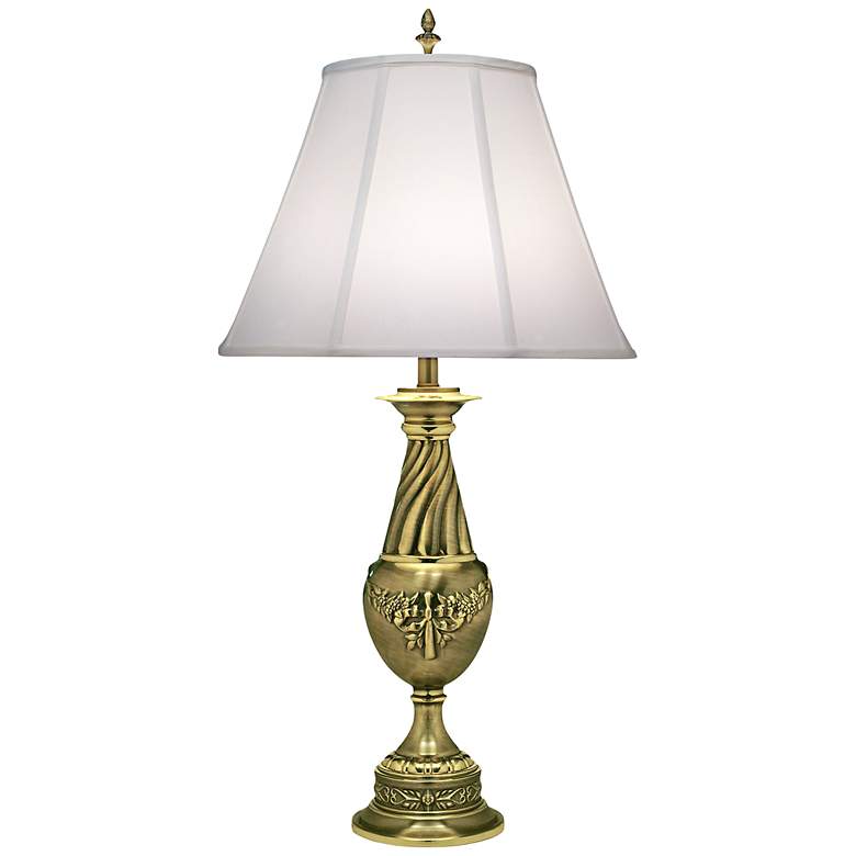 Image 1 Stiffel Off-White Shade Florentine Swirl Table Lamp