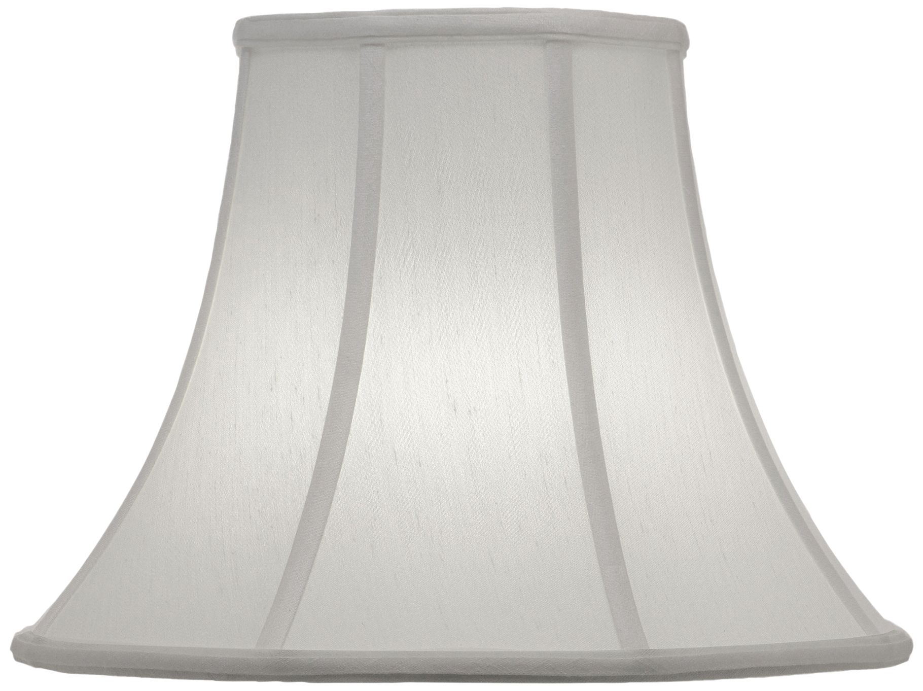 white bell lamp shade