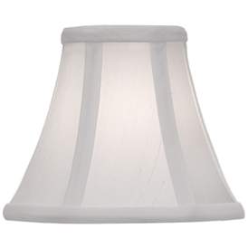 Image1 of Stiffel Off-White Silk Mini Bell Lamp Shade 3x6x5
