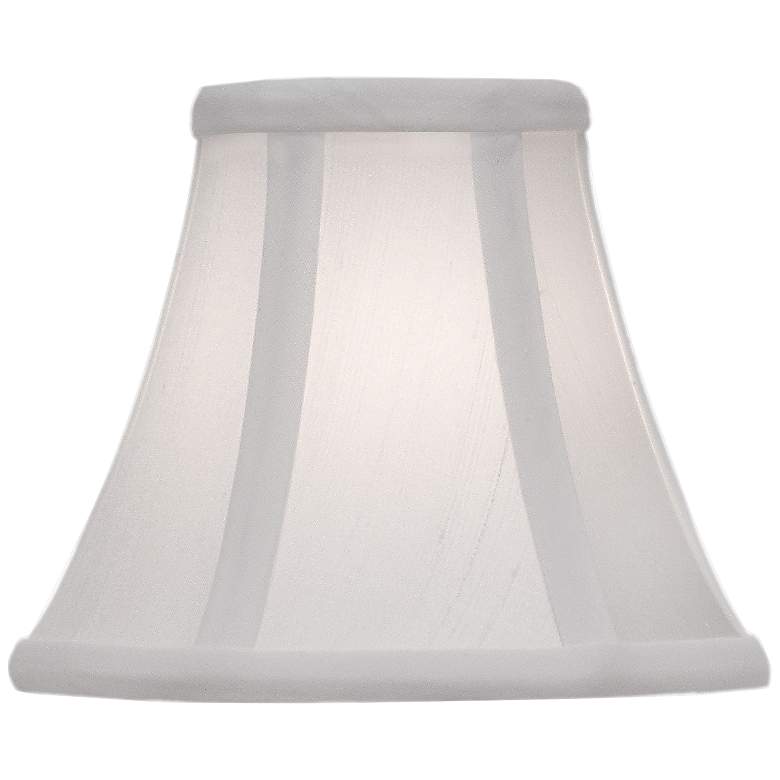 Image 1 Stiffel Off-White Silk Mini Bell Lamp Shade 3x6x5
