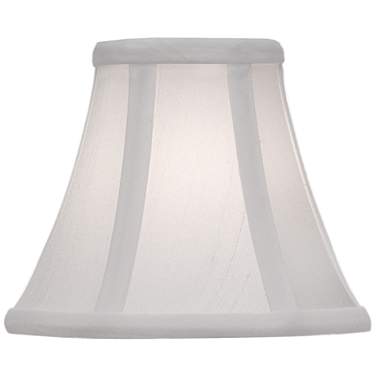 Stiffel Off-White Silk Mini Clip-on Lamp Shade 3x6x5