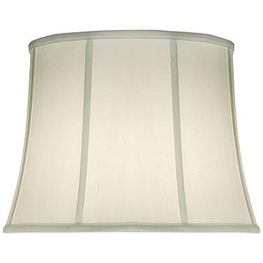 Stiffel Off-White Silk Modified Bell Shade 14x18x13 (Spider)