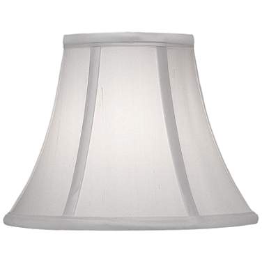 Stiffel Off-White Silk Shantung Bell Shade 5x10x8 (Spider)