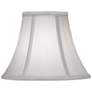 1_Stiffel Off-White Silk Shantung Bell Shade 5x10x8 (Spider)