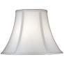 Thumbnail1 of Stiffel Off-White Silk Shantung Bell Shade 8x16x12 (Spider)