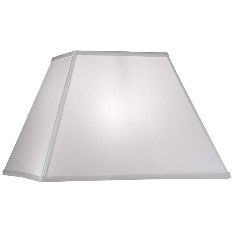Image 1 Stiffel Off-White Tapered Square Lamp Shade 9x20x13 (Spider)