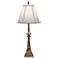 Stiffel Olympica Antique Brass Buffet Table Lamp