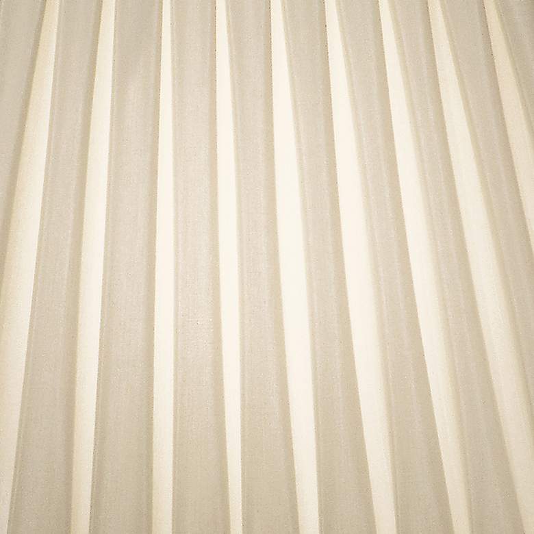 Image 2 Stiffel Oyster Box Pleat Square Lamp Shade 8x14x12 (Spider) more views