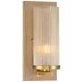 2_Stiffel Palais 12 1/2" High Gold and Wood Wall Sconce