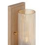 3_Stiffel Palais 12 1/2" High Gold and Wood Wall Sconce more views