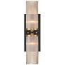 Stiffel Palais 20 1/4" High Black and Warm Brass 2-Light Wall Sconce in scene