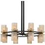 4_Stiffel Palais 35 1/2" Modern Black and Brass 16-Light Ring Chandelier