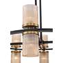 5_Stiffel Palais 35 1/2" Modern Black and Brass 16-Light Ring Chandelier more views