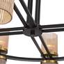 6_Stiffel Palais 35 1/2" Modern Black and Brass 16-Light Ring Chandelier more views