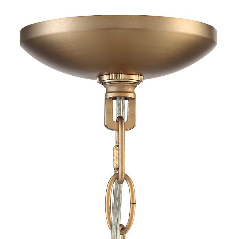 Image 6 Stiffel Parlene 23 1/2" Wide Gold and Glass 4-Light Pendant Light more views