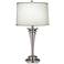 Stiffel Pearl Satin And Polished Nickel Table Lamp