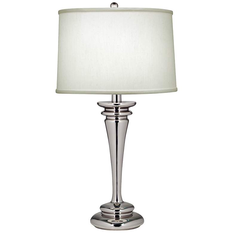 Image 1 Stiffel Pearl Satin And Polished Nickel Table Lamp