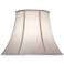 Stiffel Pearl Supreme Satin Bell Lamp Shade 10x19x14 (Spider)