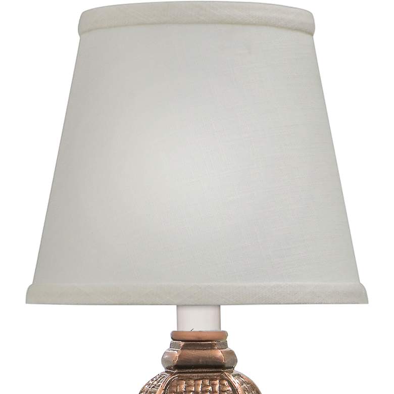 Image 2 Stiffel Perth 13" High Antique Old Bronze Mini Accent Table Lamp more views