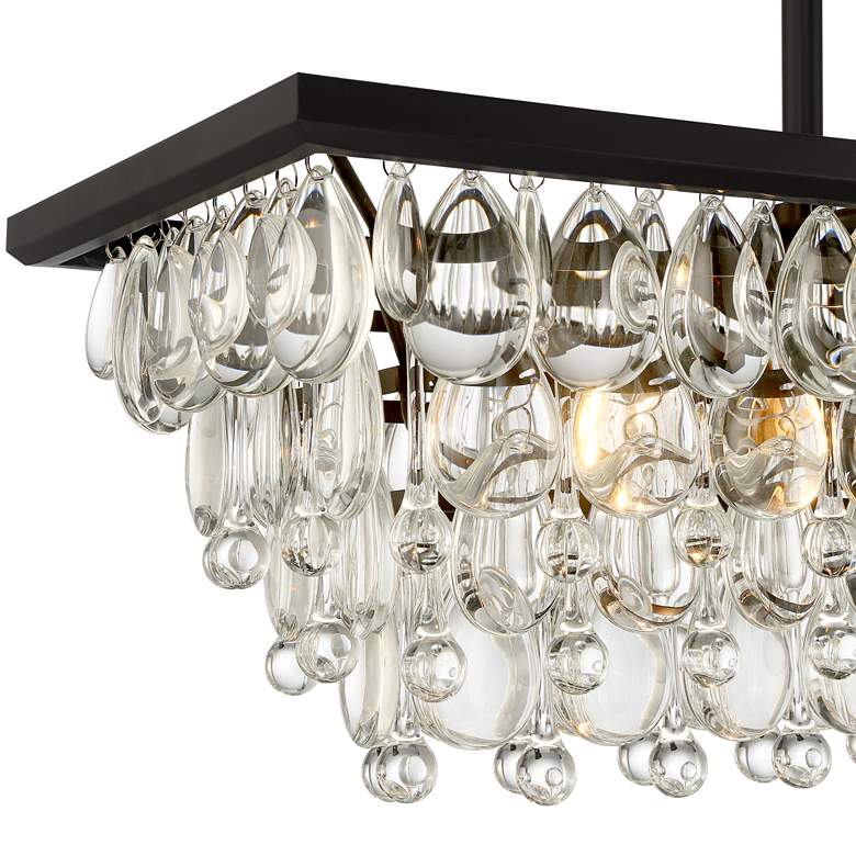 Image 4 Stiffel Petranilla 40" Wide Linear Crystal Island Pendant Light more views