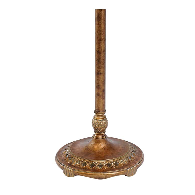 Image 4 Stiffel Plumlee 62" Amber Tortoise Shell Metal Floor Lamp more views