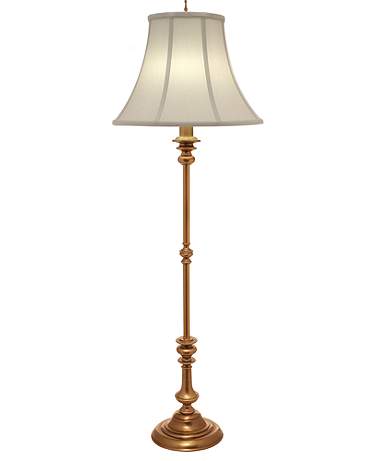 Stiffel Prentiss 65" High Traditional Antique Brass Metal Floor Lamp