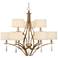 Stiffel Quintana 35" Wide Winter Gold 9-Light Chandelier