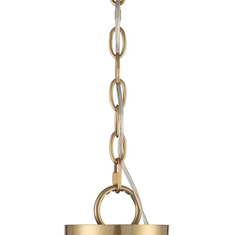 Image 6 Stiffel Rainey 32 3/4" Wide Brass and Crystal Shaded Luxury Chandelier more views