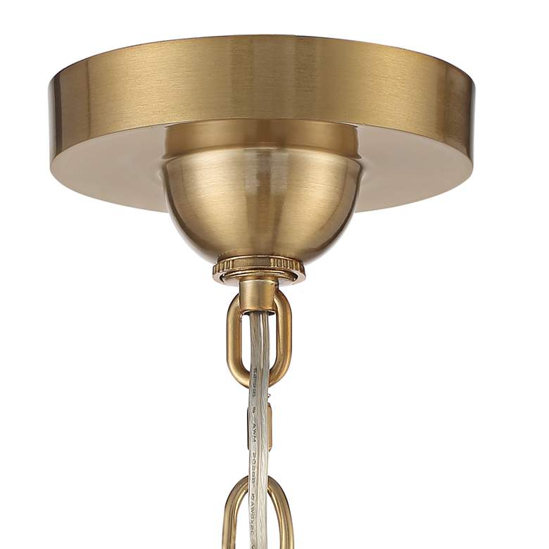 Image 7 Stiffel Rainey 32 3/4" Wide Brass and Crystal Shaded Luxury Chandelier more views
