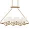 Stiffel Rainey 42" Wide Warm Antique Brass 6-Light Island Chandelier
