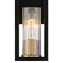 3_Stiffel Ramos 11 1/2" High Black and Brass Wall Sconces Set of 2 more views