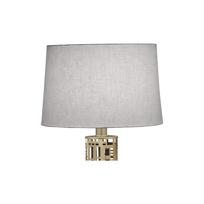 Image 2 Stiffel Rectangles 29" High Laser Cut Oculux Bronze Table Lamp more views