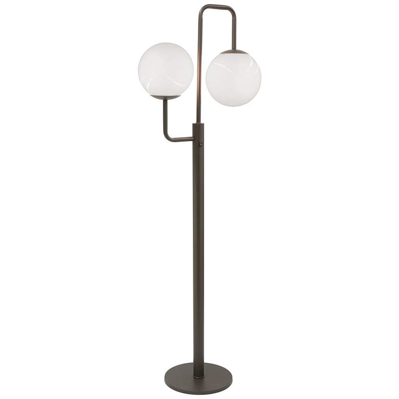 Image 2 Stiffel Remington Square 67" High 2-Orb Oxidized Bronze Floor Lamp