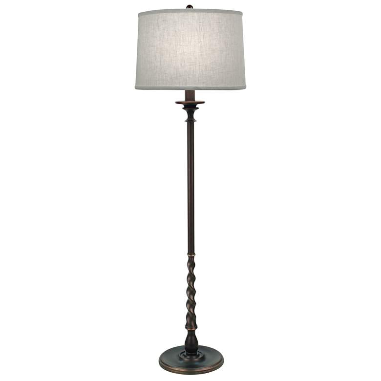 Image 1 Stiffel Renfield 61" Traditional Column Oxidized Bronze Floor Lamp