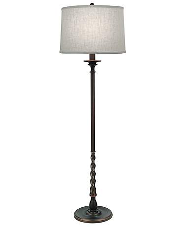 Stiffel Renfield 61" Traditional Column Oxidized Bronze Floor Lamp