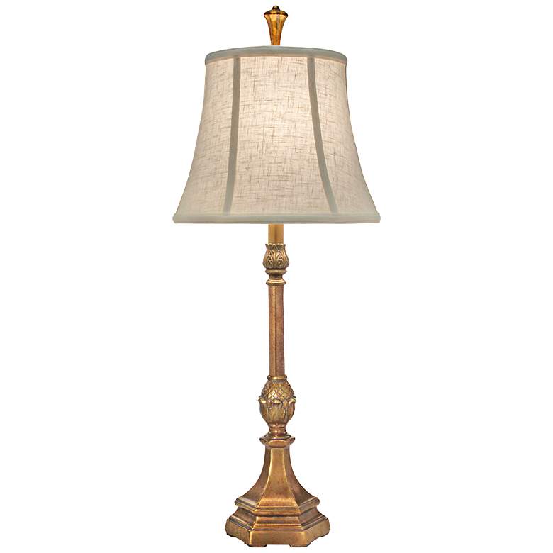 Image 2 Stiffel Royal Keiki 33" High Polished Honey Brass Buffet Table Lamp