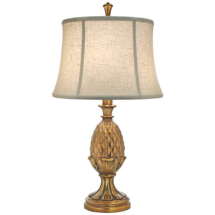 vintage Stiffel polished solid brass table lamp, 3-way switch 150 watts