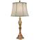 Stiffel Royal Maui Polished Honey Brass Metal Table Lamp