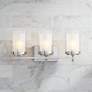 Stiffel Sannah 22" Wide Double Glass Nickel Bath Light