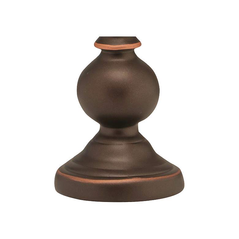 Image 3 Stiffel Sara 7 inch High Oxidized Bronze Candle Accent Table Lamp more views