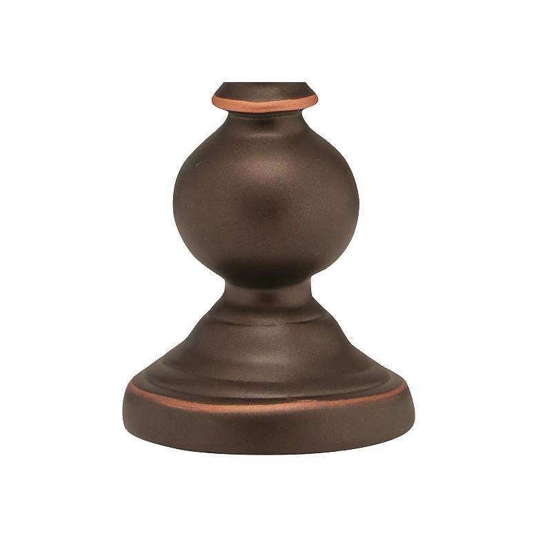 Image 3 Stiffel Sara 7" High Oxidized Bronze Candle Accent Table Lamp more views