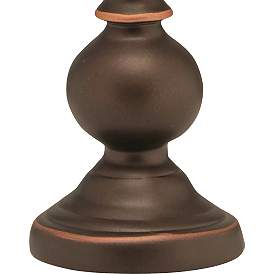 Image3 of Stiffel Sara 7"H Oxidized Bronze Candle Accent Table Lamp more views