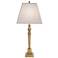 Stiffel Savannah 33" Polished Honey Brass Metal Table Lamp