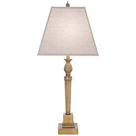 Image1 of Stiffel Savannah Polished Honey Brass Metal Table Lamp